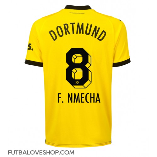 Dres Borussia Dortmund Felix Nmecha #8 Domáci 2023-24 Krátky Rukáv